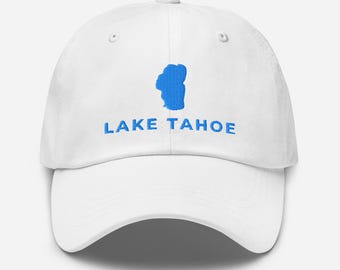 Embroidered Lake Tahoe Dad Hat: Sierra Nevada Hiking Cap