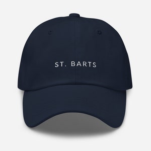 St. Barts Hat Embroidered letters 4 Colors Souvenir Caribbean Cap, French West Indies, Saint Barthéthemy, Island Travel Hat, Unisex Hat