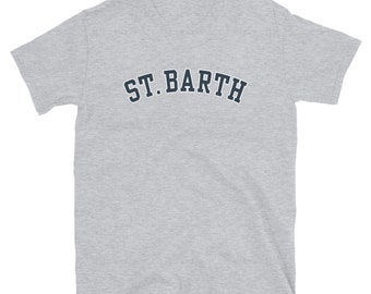 St. Barth T-Shirt: Sporty Unisex Tee, Caribbean Souvenir