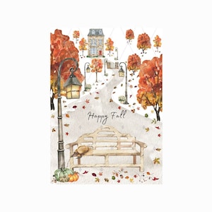 Fall Postcards 8-Pack: Autumn Greetings, Thinking of You Cards