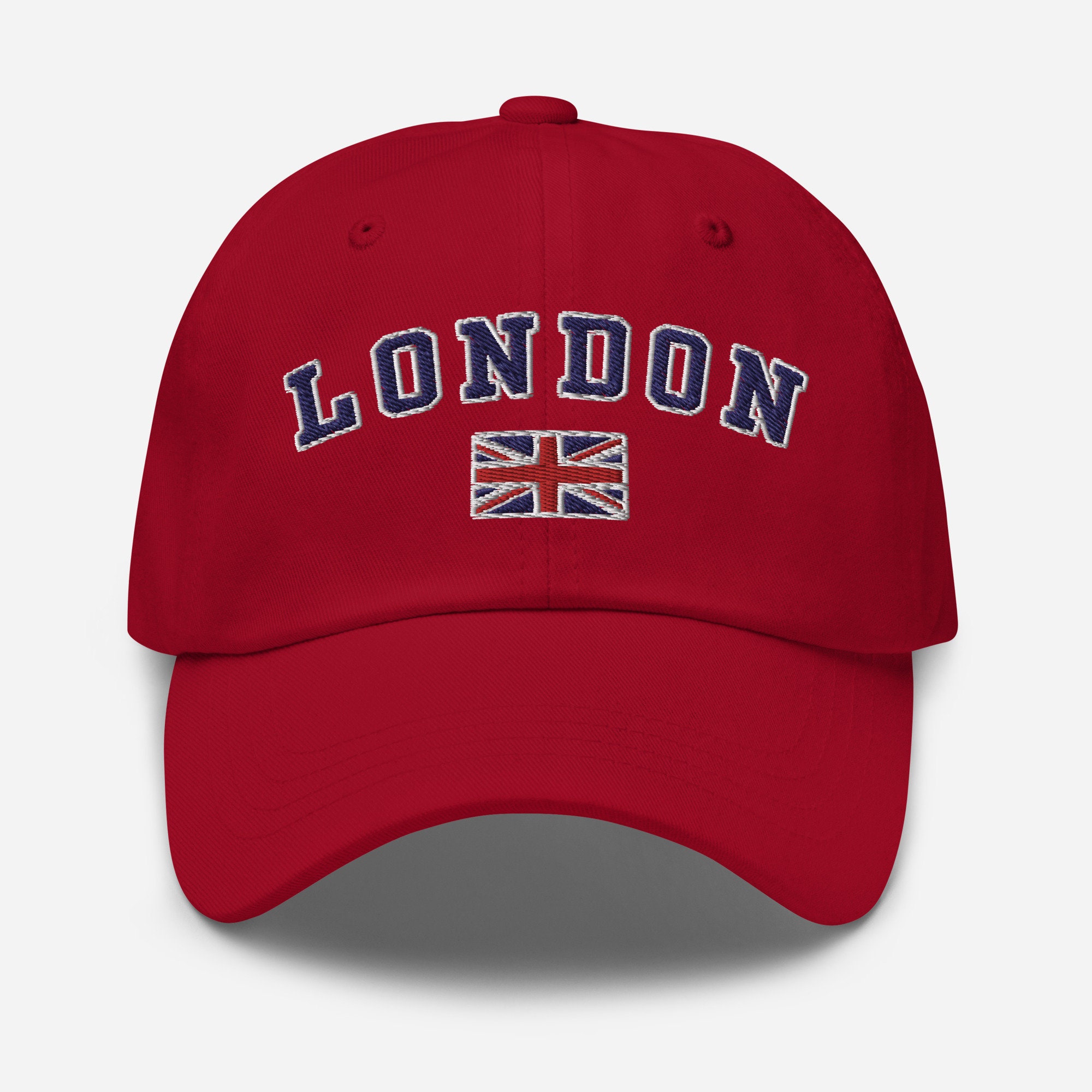 Berretto da baseball con bandiera britannica ricamata in rilievo, cappello estivo blu navy - Italia