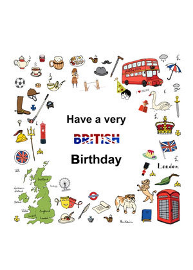 Have a very British Birthday Etsy