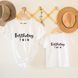 Mother Daughter Birthday Twin Shirts: Matching Outfit SVG PNG (Digital Download)