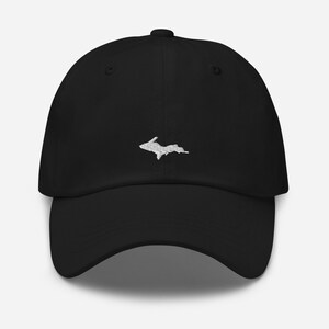 Upper Peninsula Hat: Embroidered UP Silhouette, Cotton Twill
