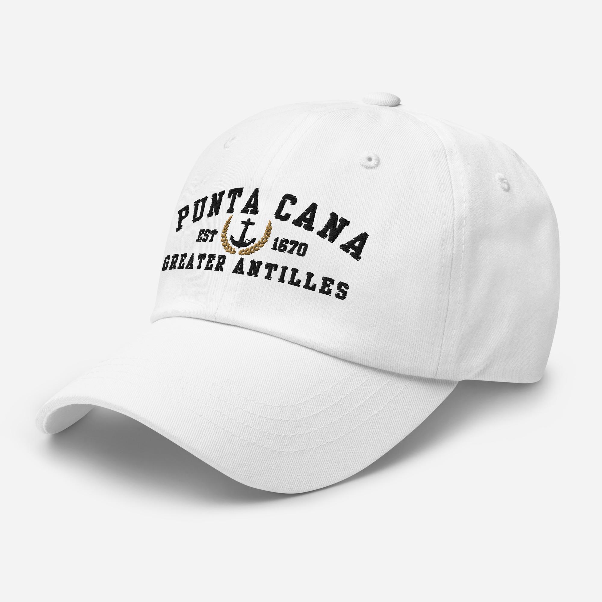 Punta Cana Embroidered Hat Anchor and Gold Laurel, Dominican  display picture 1