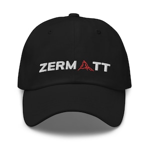 Zermatt Matterhorn Mountain Hat, Swiss Alps Hat, Gift for Him, Gift for Her, Summer Hat, Switzerland Baseball Cap