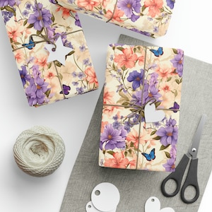 Floral Wildflower Wrapping Paper: Garden Gift Wrap