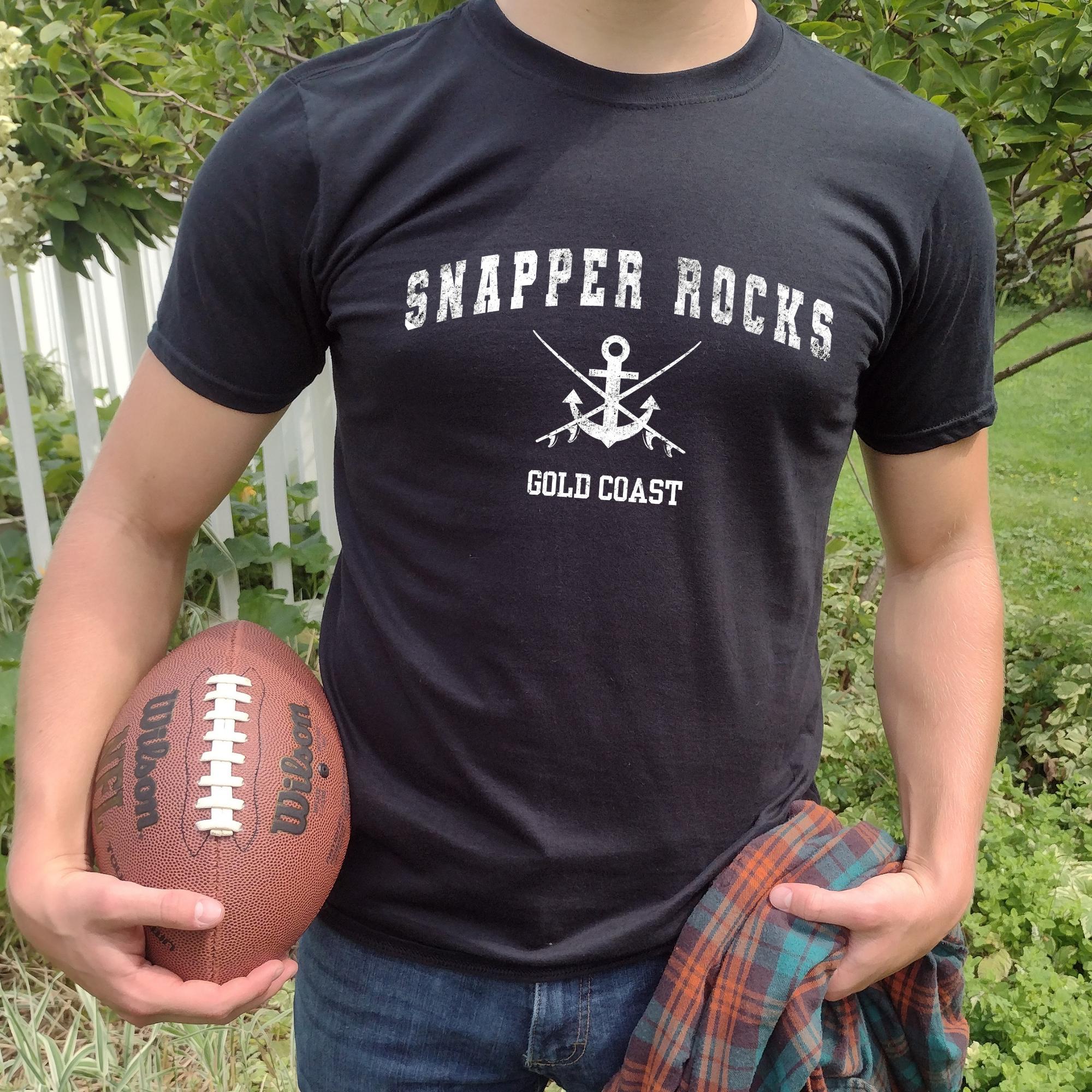 Snapper Rocks Surfing T-shirt: Gold Coast Surfboards and Anchor 