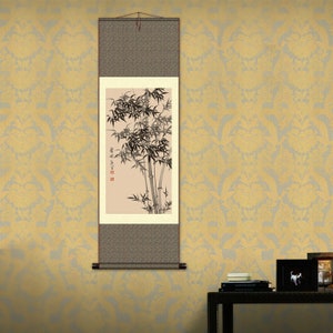 Grace Art® Asian Wall Scroll, Bamboo imagen 4