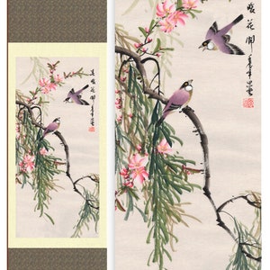 Grace Art® Asian Wall Scroll, Birds