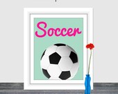 Ragazza sport Decor, Soccer Wall Art, adolescente Art, ragazza Nursery, sala sport, Teen Wall Art, Kids Wall Art, Decor Soccer, Soccer Wall Art, 810