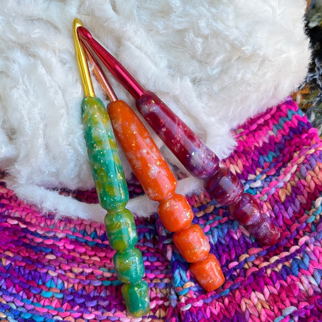 Boye Crochet Hook Set 5mm 5.5mm 6.5mm Soda Pop Groovy Etsy