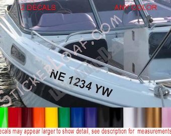 Decals Stickers 24/" x 5/" Choose Color Buy Now ! Viking Boat Yacht Pair 2