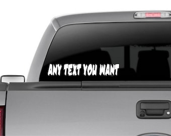 ANY NAME Decal Custom Car Window Business Vinyl company Personalized Website Sticker Decals Stickers Painter Contractor Realtor lawn care