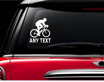 CYCLING Custom Team Name decal Sticker cyclist bicycle bicyclist century metric bike car decals stickers fitness trek specialized
