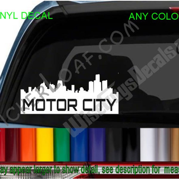 Motor City Car Decal Etsy
