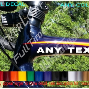CYCLING Custom Team Name decal Sticker cyclist bicycle bicyclist century metric bike car decals stickers fitness trek specialized