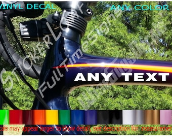 CYCLING Custom Team Name decal Sticker cyclist bicycle bicyclist century metric bike car decals stickers fitness trek specialized