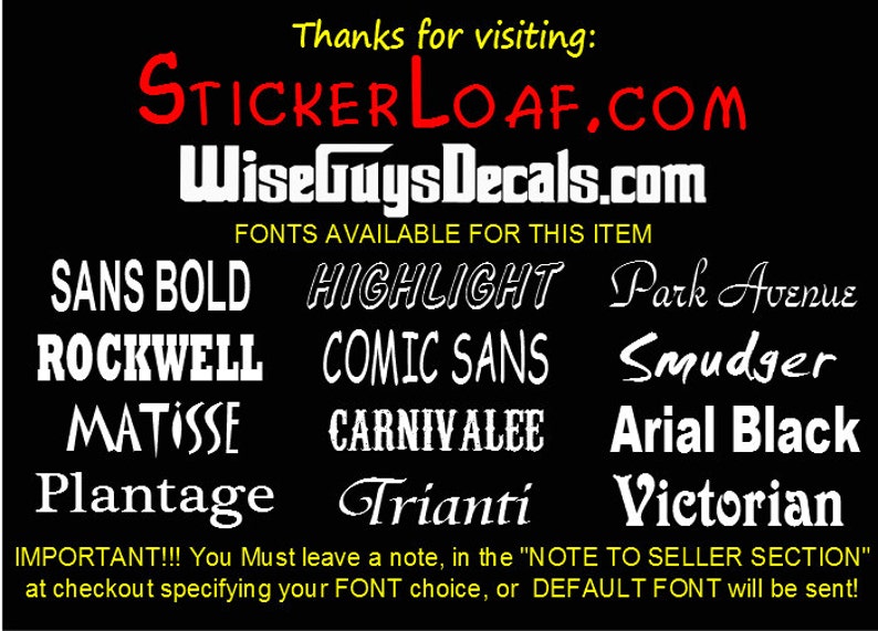 Front Door Family Name Street Number Decal sticker Decals House Address Stickers
