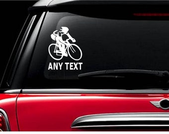 CYCLING Custom Team Name decal Sticker cyclist bicycle bicyclist century metric bike car decals stickers fitness trek specialized