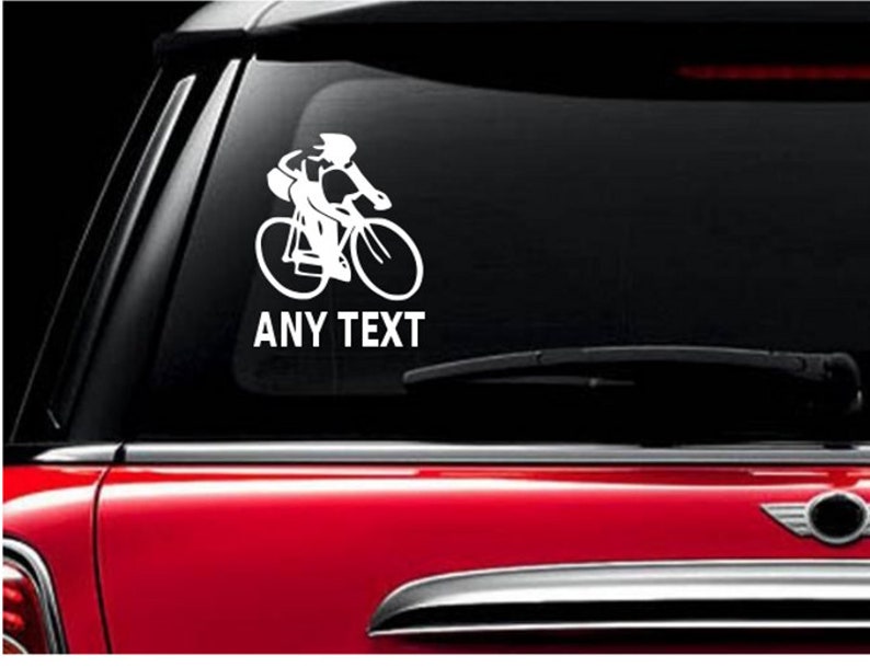 CYCLING Custom Team Name Decal Sticker Cyclist Bicycle Etsy