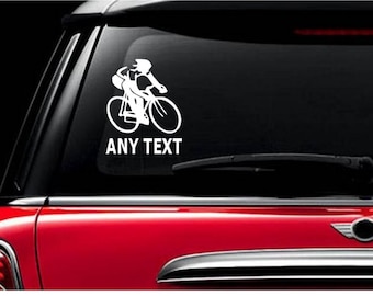 CYCLING Custom Team Name decal Sticker cyclist bicycle bicyclist century metric bike car decals stickers fitness trek specialized
