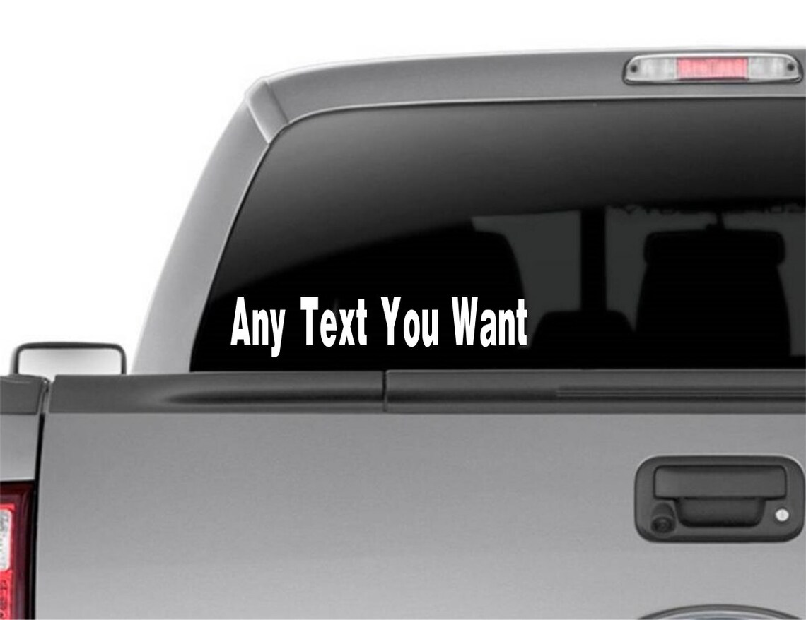 ANY NAME Decal Custom Car Window Business Vinyl Company Etsy