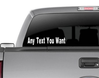 ANY NAME Decal Custom Car Window Business Vinyl company Personalized Sticker Decals Stickers Painter Electrician Taxi cab uber lyft driver