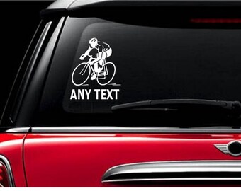 CYCLING Custom Team Name decal Sticker cyclist bicycle bicyclist century metric bike car decals stickers fitness trek specialized