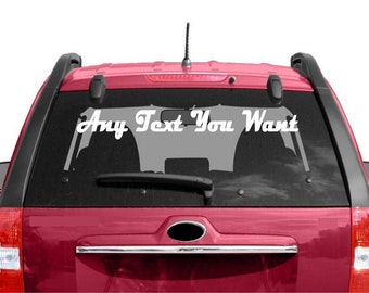 ANY NAME Decal Custom Car Window Business Vinyl company Personalized Website Sticker Decals Stickers Painter Contractor Realtor lawn care