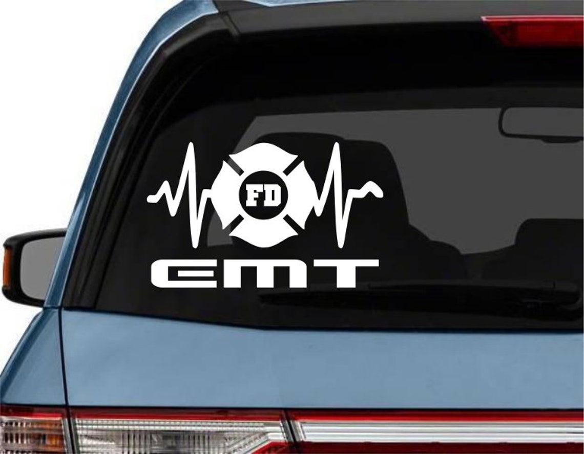 EMT Decal Sticker Decals Medic EMS Paramedic Firemedic Fire Etsy