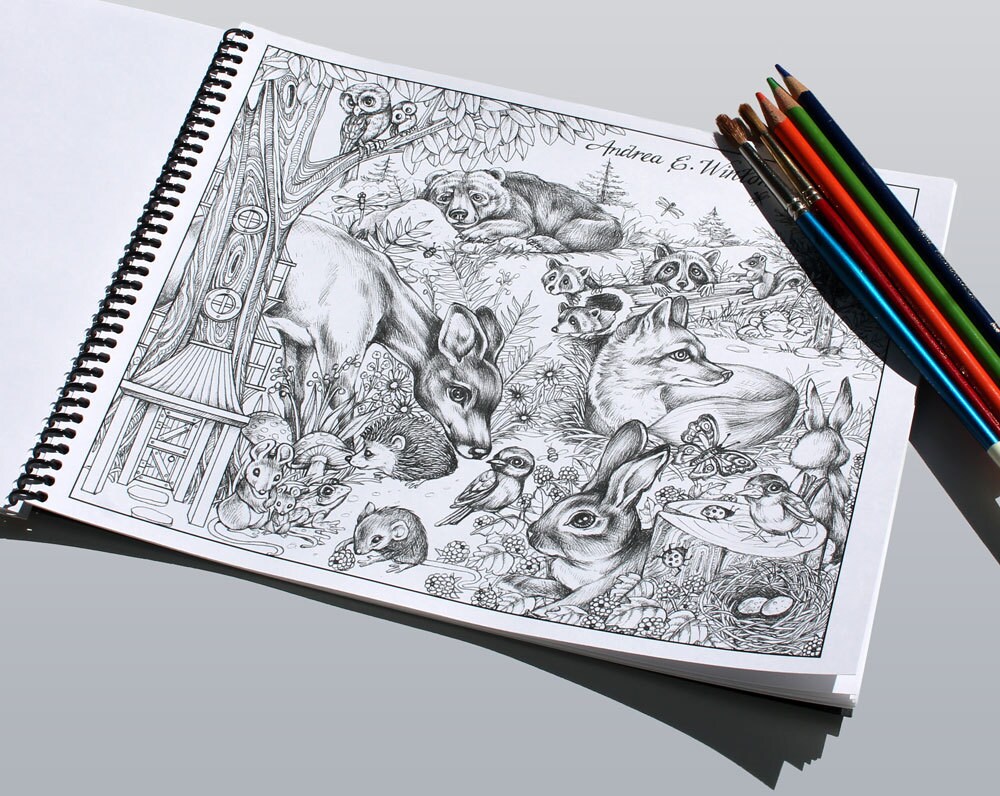 Digital Coloring Page-Nana's Color-Me-Happy Advanced | Etsy