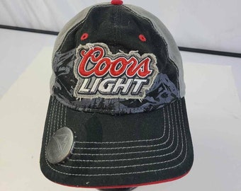Coors Light Mens Baseball Cap Hat Black 