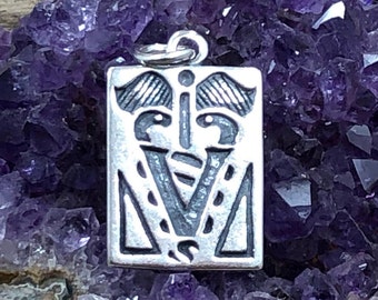 Vet Charm, Veterinarian Charm, Veterinarian Pendant, Sterling Silver Charm, Sterling Silver Pendant, Double Sided