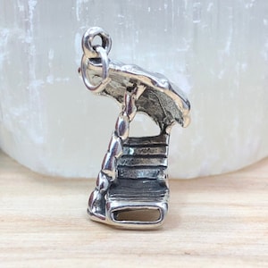 Beach Charm, Beach Chair Charm, Palm Tree Charm, Palm Tree Pendant, Hawaii Charm, Island Charm, Sterling Silver Charm
