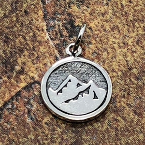 Four Elements Charm, Elements Charm, Earth Element Charm, Sterling Silver Charm