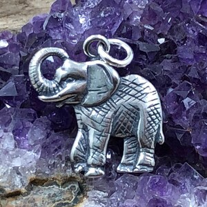 Elephant Charm, Lucky Elephant Charm, Elephant Charm, Elephant Charm, Sterling Silver Charm, Silver Pendant