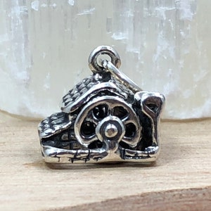 Millpond Charm, Mill House Charm, Old Mill House Charm, Sterling Silver Charm, Sterling Silver Pendant