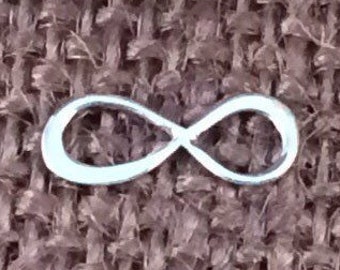 Infinity Link, Infinity Connector, Infinity Charm, Infinity Pendant, Silver Infinity Charm, Eternity Link, Eternity Charm, Tiny, PS01430