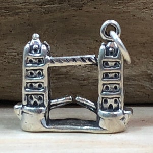 London Tower Bridge Charm, London Tower Bridge Pendant, London Charm, England Charm, UK Charm, Sterling Silver