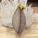 Amethyst Pendant, Amethyst Slice, Amethyst Marquis Pendant, Amethyst Slice Pendant, Amethyst Druzy Pendant, Drusy Pendant, 24 Karat Gold, X