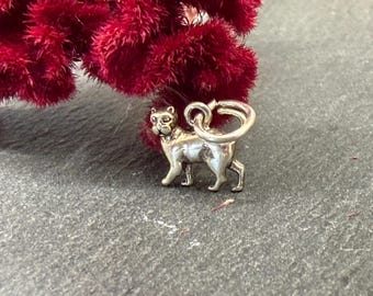 Sterling Silver 3D Cat Pendant, Cat Charm, Kitten Charm, Kitty Charm, Cat Charm, Sterling Silver Cat Charm, Animal Lover Charm, Animal Charm
