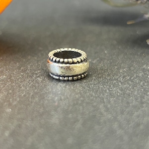 Spacer Bead, Sterling Silver Spacer Charm, Sterling Silver Charm, Bracelet Bead, Necklace Bead, Dangle Bead Charm, Spacer Beads