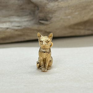 Bronze 3D Cat Pendant, Cat Charm, Kitten Charm, Kitty Charm, Cat Charm, Bronze Cat Charm, Animal Lover Charm, Animal Charm image 2