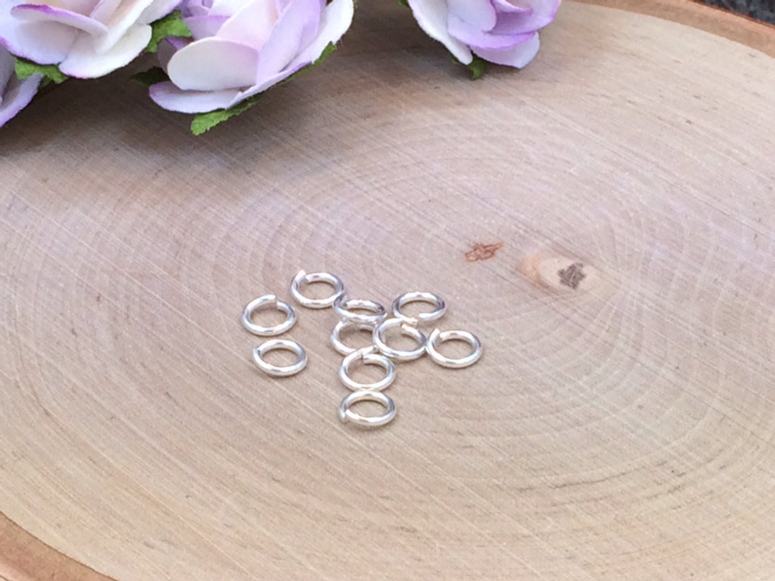 Hard Snap Jump Rings Locking Jump Rings Jump Rings Sterling Etsy