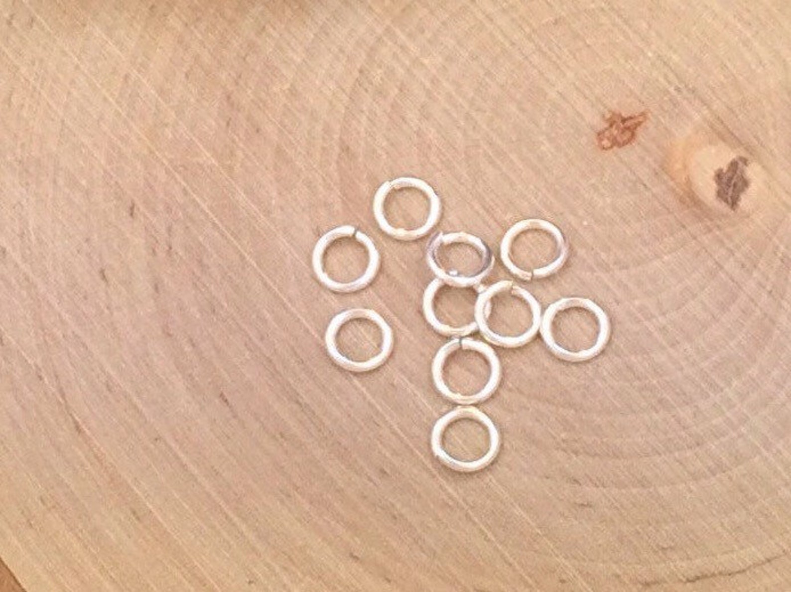 Hard Snap Jump Rings Locking Jump Rings Jump Rings Sterling Etsy