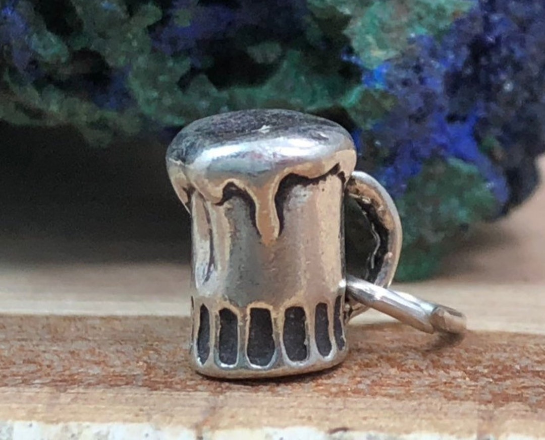 TINY Beer Mug Charm, Beer Charm, Mug Charm, Beer Drinker Charm ...