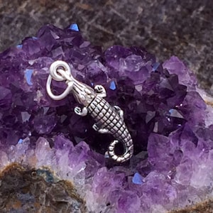 Alligator Charm, Alligator Pendant, Florida Charm, Sterling Silver Charm, Sterling Silver Pendant, Animal Charm, Bayou Charm