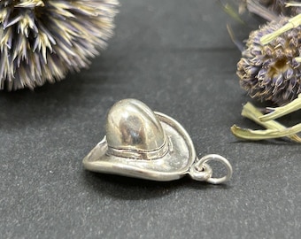 Cowboy Hat Charm, Cowboy Hat, Western Charm, Sterling Silver Charm, Sterling Silver Pendant