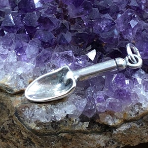 Gardening Spade Charm, Spade Charm, Garden Charm, Sterling Silver Charm, Gardening Charm, Gardener Charm, Gardener Gift
